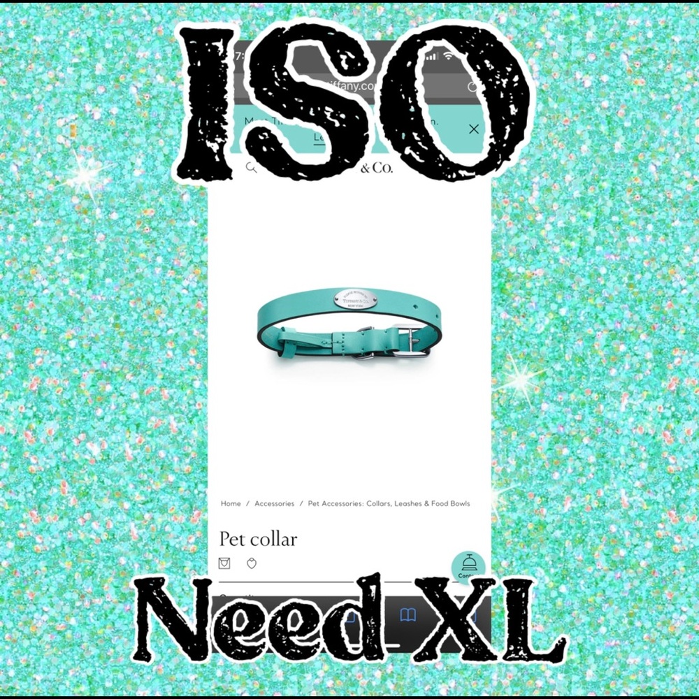 *ISO* Tiffany & Co Pet Collar XL
